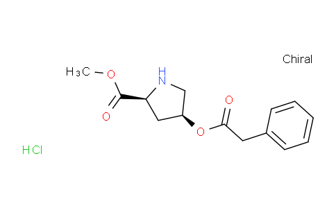 CAS No. 1354488-18-8, (2S,4S)-Methyl 4-(2-phenylacetoxy)pyrrolidine-2-carboxylate hydrochloride
