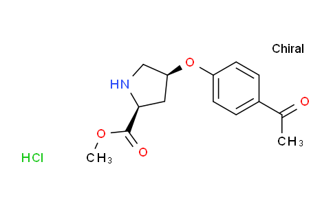 CAS No. 1266111-71-0, (2S,4S)-Methyl 4-(4-acetylphenoxy)pyrrolidine-2-carboxylate hydrochloride