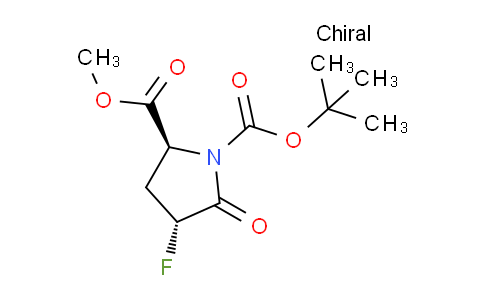CAS No. 1268729-75-4, (2S,4R)-1-tert-Butyl 2-methyl 4-fluoro-5-oxopyrrolidine-1,2-dicarboxylate