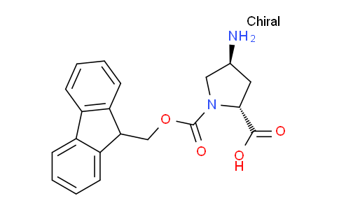 CAS No. 1394827-23-6, (2R,4S)-1-(((9H-Fluoren-9-yl)methoxy)carbonyl)-4-aminopyrrolidine-2-carboxylic acid