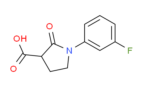 CAS No. 1017473-77-6, 1-(3-Fluorophenyl)-2-oxopyrrolidine-3-carboxylic acid