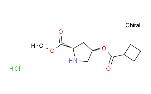CAS No. 1354487-94-7, (2S,4S)-Methyl 4-((cyclobutanecarbonyl)oxy)pyrrolidine-2-carboxylate hydrochloride