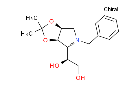 CAS No. 117781-06-3, (S)-1-((3aR,4R,6aS)-5-Benzyl-2,2-dimethyltetrahydro-3aH-[1,3]dioxolo[4,5-c]pyrrol-4-yl)ethane-1,2-diol