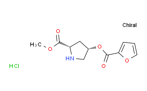 CAS No. 1354487-17-4, (2S,4S)-Methyl 4-((furan-2-carbonyl)oxy)pyrrolidine-2-carboxylate hydrochloride