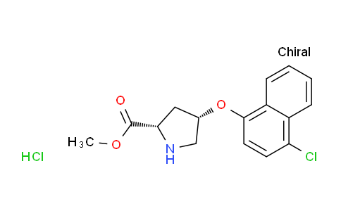 CAS No. 1354488-39-3, (2S,4S)-Methyl 4-((4-chloronaphthalen-1-yl)oxy)pyrrolidine-2-carboxylate hydrochloride