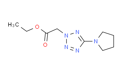 CAS No. 175205-06-8, Ethyl 2-(5-(pyrrolidin-1-yl)-2H-tetrazol-2-yl)acetate