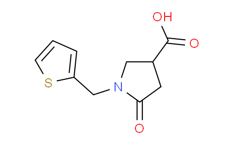 CAS No. 175136-92-2, 5-Oxo-1-(thiophen-2-ylmethyl)pyrrolidine-3-carboxylic acid