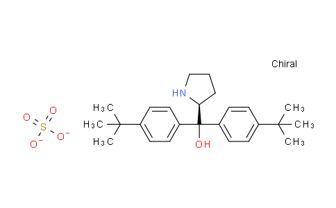 CAS No. 131180-56-8, (S)-Bis(4-(tert-butyl)phenyl)(pyrrolidin-2-yl)methanol sulfate