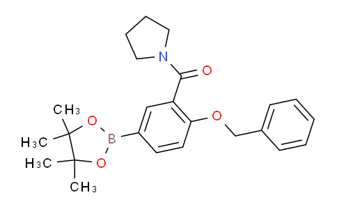 CAS No. 1356111-54-0, (2-(Benzyloxy)-5-(4,4,5,5-tetramethyl-1,3,2-dioxaborolan-2-yl)phenyl)(pyrrolidin-1-yl)methanone