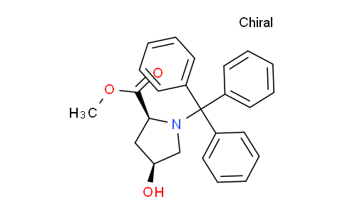CAS No. 129430-93-9, (2S,4S)-Methyl 4-hydroxy-1-tritylpyrrolidine-2-carboxylate