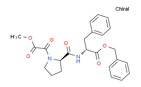 CAS No. 129988-00-7, (R)-Benzyl 2-((R)-1-(2-methoxy-2-oxoacetyl)pyrrolidine-2-carboxamido)-3-phenylpropanoate