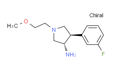 DY738646 | 1414836-90-0 | (3S,4R)-4-(3-fluorophenyl)-1-(2-methoxyethyl)pyrrolidin-3-amine