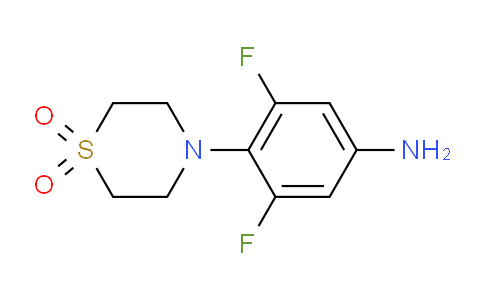 CAS No. 383199-91-5, 4-(4-amino-2,6-difluorophenyl)thiomorpholine 1,1-dioxide