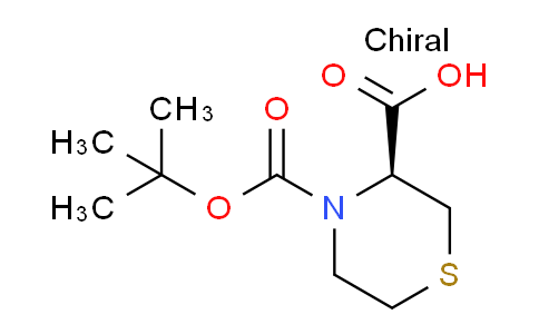 CAS No. 1187929-84-5, (S)-4-(tert-butoxycarbonyl)thiomorpholine-3-carboxylic acid