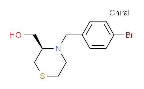 CAS No. 1862118-51-1, (R)-(4-(4-bromobenzyl)thiomorpholin-3-yl)methanol