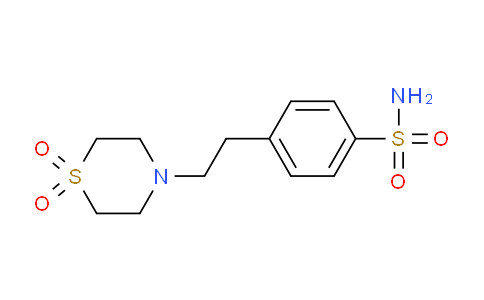 CAS No. 866041-18-1, 4-(2-(1,1-Dioxidothiomorpholino)ethyl)benzenesulfonamide