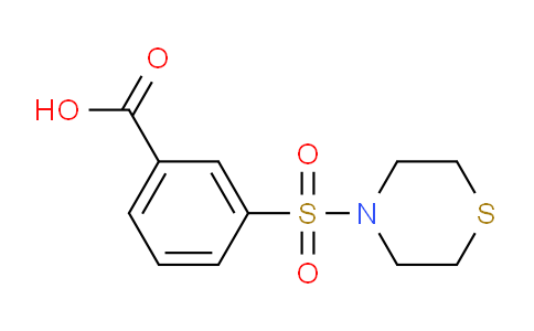CAS No. 799262-54-7, 3-(Thiomorpholinosulfonyl)benzoic acid