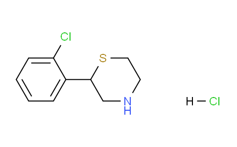 CAS No. 1172888-52-6, 2-(2-Chlorophenyl) thiomorpholine, HCl