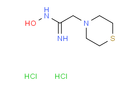 CAS No. 1181459-01-7, N-hydroxy-2-thiomorpholino-acetamidine;dihydrochloride