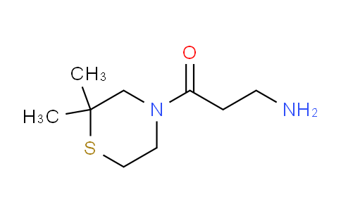 DY738711 | 1595718-90-3 | 3-amino-1-(2,2-dimethylthiomorpholin-4-yl)propan-1-one