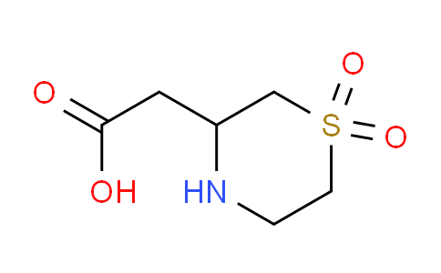 CAS No. 1384510-66-0, 2-(1,1-dioxo-1λ⁶-thiomorpholin-3-yl)acetic acid