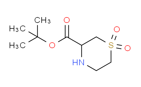 DY738715 | 1909309-07-4 | tert-butyl 1,1-dioxo-1λ⁶-thiomorpholine-3-carboxylate
