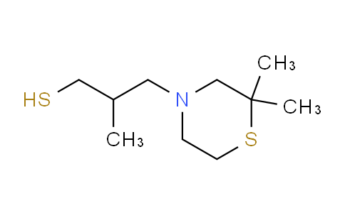 CAS No. 1602220-15-4, 3-(2,2-dimethylthiomorpholin-4-yl)-2-methylpropane-1-thiol