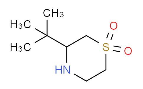 CAS No. 1342099-02-8, 3-tert-butyl-1λ⁶-thiomorpholine-1,1-dione