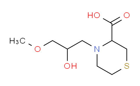 CAS No. 1543419-45-9, 4-(2-hydroxy-3-methoxypropyl)thiomorpholine-3-carboxylic acid