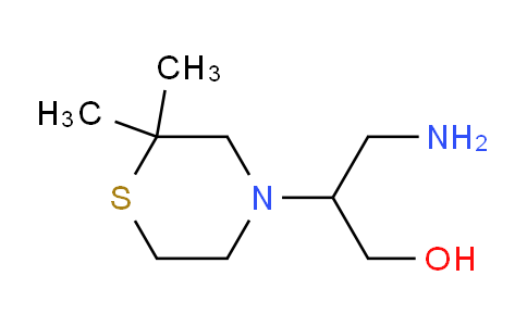 CAS No. 1594124-24-9, 3-amino-2-(2,2-dimethylthiomorpholin-4-yl)propan-1-ol