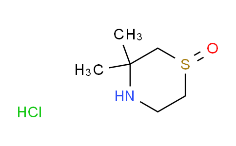 DY738732 | 1803591-95-8 | 3,3-dimethyl-1λ⁴-thiomorpholin-1-one hydrochloride