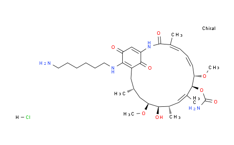 CAS No. 1146534-45-3, Aminohexylgeldanamycin hydrochloride
