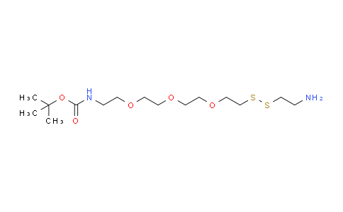 CAS No. 2144777-87-5, Amino-ethyl-SS-PEG3-NHBoc