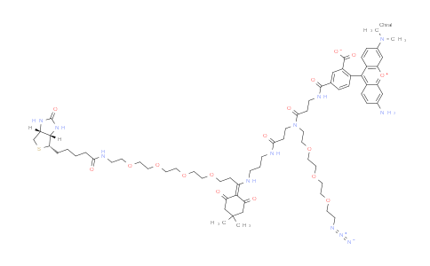 CAS No. 2353409-56-8, Biotin-PEG4-Dde-TAMRA-PEG3-Azide