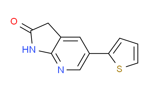 CAS No. 371758-71-3, 5-(thiophen-2-yl)-1,3-dihydro-2H-pyrrolo[2,3-b]pyridin-2-one