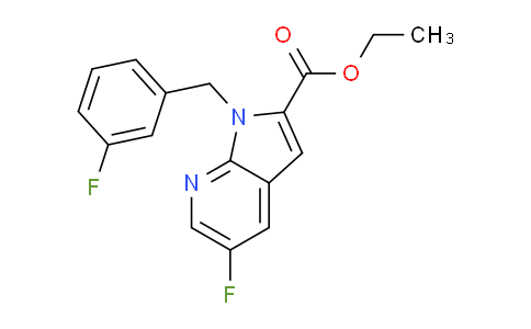 CAS No. 920978-96-7, ethyl 5-fluoro-1-(3-fluorobenzyl)-1H-pyrrolo[2,3-b]pyridine-2-carboxylate