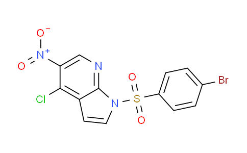 CAS No. 1429309-33-0, 1-((4-bromophenyl)sulfonyl)-4-chloro-5-nitro-1H-pyrrolo[2,3-b]pyridine