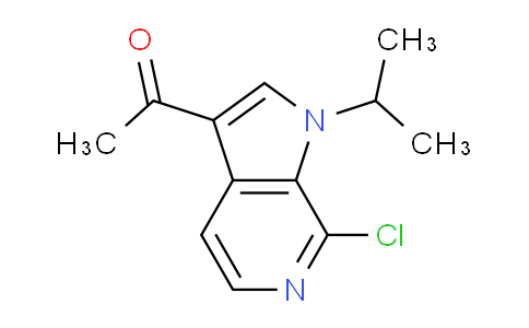 CAS No. 1221153-75-8, 1-(7-chloro-1-isopropyl-1H-pyrrolo[2,3-c]pyridin-3-yl)ethan-1-one