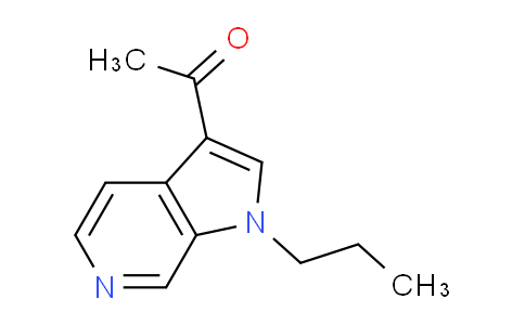 CAS No. 1225586-54-8, 1-(1-propyl-1H-pyrrolo[2,3-c]pyridin-3-yl)ethan-1-one