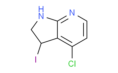 CAS No. 1935332-07-2, 4-Chloro-3-iodo-2,3-dihydro-1H-pyrrolo[2,3-b]pyridine