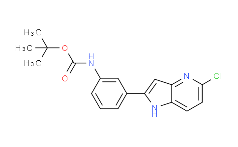 CAS No. 1206970-36-6, tert-Butyl 3-(5-chloro-1h-pyrrolo[3,2-b]pyridin-2-yl)phenylcarbamate