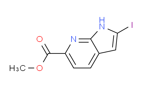 CAS No. 1638771-58-0, methyl 2-iodo-1H-pyrrolo[2,3-b]pyridine-6-carboxylate
