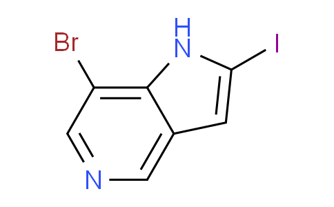 CAS No. 1260386-65-9, 7-bromo-2-iodo-1H-pyrrolo[3,2-c]pyridine