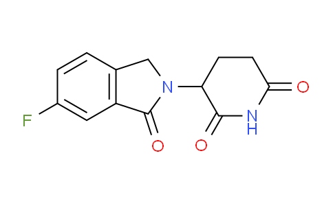 CAS No. 2468780-87-0, 2,6-Piperidinedione, 3-(6-fluoro-1,3-dihydro-1-oxo-2H-isoindol-2-yl)-