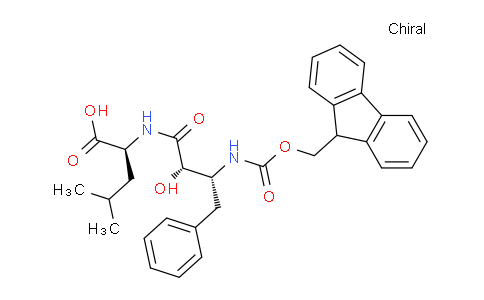 CAS No. 1225383-33-4, L-Leucine, N-[(2S,3R)-3-[[(9H-fluoren-9-ylmethoxy)carbonyl]amino]-2-hydroxy-1-oxo-4-phenylbutyl]-