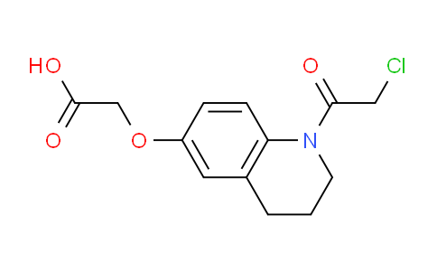 CAS No. 2375196-30-6, Acetic acid, 2-[[1-(2-chloroacetyl)-1,2,3,4-tetrahydro-6-quinolinyl]oxy]-
