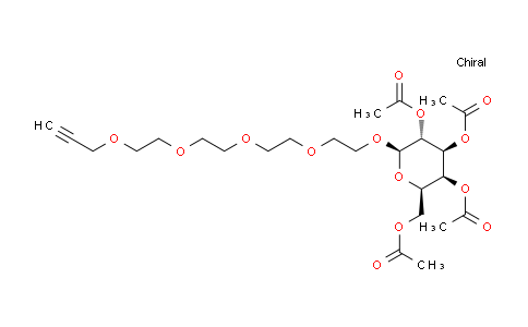 CAS No. 1397682-61-9, Propargyl-PEG4-tetra-Ac-beta-D-galactose