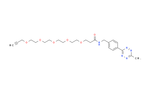 CAS No. 2322322-23-4, Methyltetrazine-amido-PEG5-alkyne