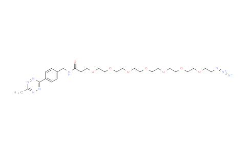 CAS No. 2112731-46-9, Methyltetrazine-amido-PEG7-azide