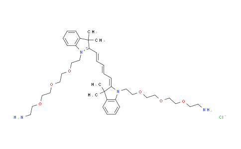 CAS No. 2107273-36-7, Bis-(N,N’-amine-PEG3)-Cy5